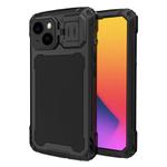 For iPhone 14 LK MagSafe Shockproof Life Waterproof Dustproof Metal Phone Case(Black)