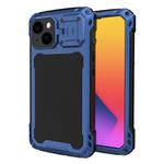 For iPhone 14 LK MagSafe Shockproof Life Waterproof Dustproof Metal Phone Case(Blue)