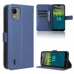 For Nokia C110 4G Diamond Texture Leather Phone Case(Blue)