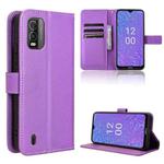 For Nokia C210 Diamond Texture Leather Phone Case(Purple)