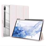 For Samsung Galaxy Tab S9+ DUX DUCIS TOBY Series Antiskid Leather Tablet Case with Sleep / Wake-up Function(Pink)