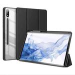 For Samsung Galaxy Tab S9+ DUX DUCIS TOBY Series Antiskid Leather Tablet Case with Sleep / Wake-up Function(Black)
