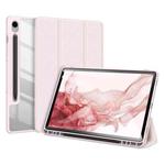 For Samsung Galaxy Tab S9 DUX DUCIS TOBY Series Antiskid Leather Tablet Case with Sleep / Wake-up Function(Pink)