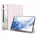 For Samsung Galaxy Tab S9 FE+ DUX DUCIS TOBY Series Antiskid Leather Tablet Case with Sleep / Wake-up Function(Pink)