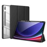 For Samsung Galaxy Tab S10 Ultra DUX DUCIS TOBY Series Antiskid Leather Tablet Case with Sleep / Wake-up Function(Black)