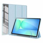 For Samsung Galaxy Tab S10 FE+ DUX DUCIS TOBY Series Antiskid Leather Tablet Case with Sleep / Wake-up Function(Blue)