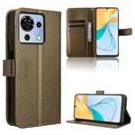 For ZTE Blade V50 Vita 4G Diamond Texture Leather Phone Case(Brown)