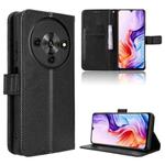 For ZTE Blade A76 5G Diamond Texture Leather Phone Case(Black)