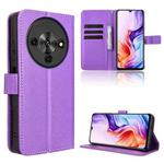 For ZTE Blade A76 5G Diamond Texture Leather Phone Case(Purple)