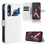 For ZTE nubia Neo 3 GT 5G Diamond Texture Leather Phone Case(White)