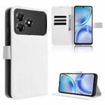 For ZTE Blade A36 4G Diamond Texture Leather Phone Case(White)