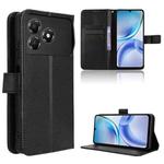 For ZTE Blade A36 4G Diamond Texture Leather Phone Case(Black)