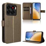 For ZTE Blade A56 4G Diamond Texture Leather Phone Case(Brown)
