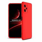 For Xiaomi Redmi Note 12 5G Global GKK Three Stage Splicing Full Coverage PC Phone Case(Red)