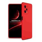 For Xiaomi Redmi Note 12 Pro 5G Global GKK Three Stage Splicing Full Coverage PC Phone Case(Red)