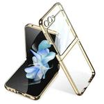 For Samsung Galaxy Z Flip5 Integrated Electroplating Full Coverage Phone Case(Gold)