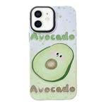 For iPhone 11 2 in 1 PC + TPU Shockproof Phone Case(Avocado)