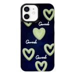 For iPhone 12 2 in 1 PC + TPU Shockproof Phone Case(Heart)