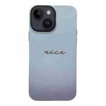 For iPhone 13 2 in 1 PC + TPU Shockproof Phone Case(Gradient Light Blue)