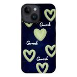 For iPhone 13 2 in 1 PC + TPU Shockproof Phone Case(Heart)
