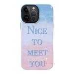 For iPhone 14 Pro 2 in 1 PC + TPU Shockproof Phone Case(Contrast Blue)