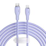 Baseus Pudding Series 20W Type-C to 8 Pin Fast Charging Data Cable, Length:2m(Purple)