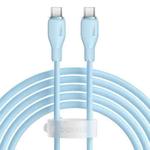 Baseus Pudding Series 100W Type-C to Type-C Fast Charging Data Cable, Length:2m(Blue)