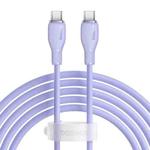Baseus Pudding Series 100W Type-C to Type-C Fast Charging Data Cable, Length:2m(Purple)
