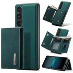 For Sony Xperia 1 VI DG.MING M1 Series 3-Fold Multi Card Wallet + Magnetic Phone Case(Green)