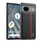 For Google Pixel 7 LC.IMEEKE 3 in 1 Carbon Fiber Texture Shockproof Phone Case(Black)
