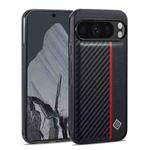 For Google Pixel 10 Pro XL LC.IMEEKE 3 in 1 Carbon Fiber Texture Shockproof Phone Case(Black)