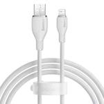 Baseus Pudding Series 2.4A USB to 8 Pin Fast Charging Data Cable, Length:1.2m(White)