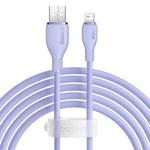 Baseus Pudding Series 2.4A USB to 8 Pin Fast Charging Data Cable, Length:2m(Purple)