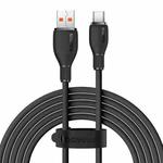 Baseus Pudding Series 100W USB to Type-C Fast Charging Data Cable, Length:2m(Black)
