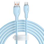 Baseus Pudding Series 100W USB to Type-C Fast Charging Data Cable, Length:2m(Blue)