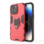 For iPhone 15 Pro Max Shockproof PC + TPU Holder Phone Case(Red)
