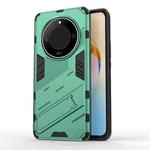 For Honor X50 5G Global / X9B Punk Armor 2 in 1 PC + TPU Phone Case with Holder(Green)