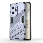 For Honor 100 Pro 5G Punk Armor 2 in 1 PC + TPU Phone Case with Holder(Grey)