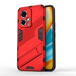 For Honor 90 GT 5G Punk Armor 2 in 1 PC + TPU Phone Case with Holder(Red)