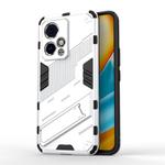 For Honor 90 GT 5G Punk Armor 2 in 1 PC + TPU Phone Case with Holder(White)