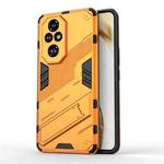 For Honor 200 Pro Punk Armor 2 in 1 PC + TPU Phone Case with Holder(Orange)