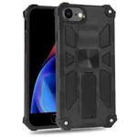 For iPhone 6 Shockproof TPU + PC Magnetic Protective Case with Holder(Black)