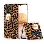 For Huawei Pocket 2 Nano Plating Leopard Print Phone Case(Brown)
