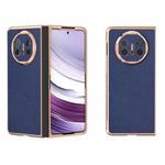 For Huawei Mate X5 Genuine Leather Mino Series Nano Plating Phone Case(Royal Blue)