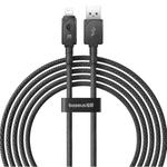 Baseus Unbreakable Series 2.4A USB to 8 Pin Fast Charging Data Cable, Length:2m(Black)