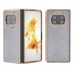 For Huawei Mate X3 Nano Plating Diamond Texture Phone Case(Silver)
