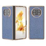 For Huawei Mate X3 Nano Plating Diamond Texture Phone Case(Blue)
