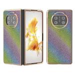 For Huawei Mate X3 Nano Plating Diamond Texture Phone Case(Rainbow)