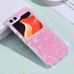 For Samsung Galaxy Z Flip5 5G Shell Pattern Glitter Shockproof Phone Case(Pink)