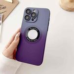 For iPhone 12 Pro Two-color Gradient MagSafe TPU Phone Case(Gray+Purple)